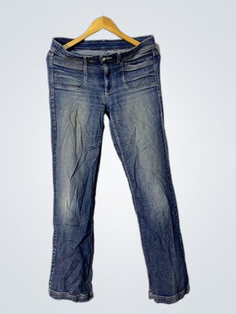Blaue Denim-Jeans