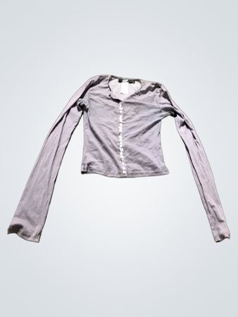 Jaded London Langarm Button-Up-Oberteil