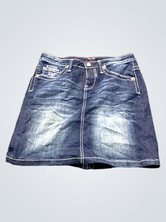 Damen Denim Rock