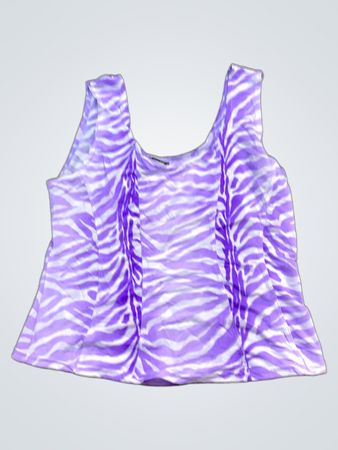 Colloseum Zebra Print Tank Top