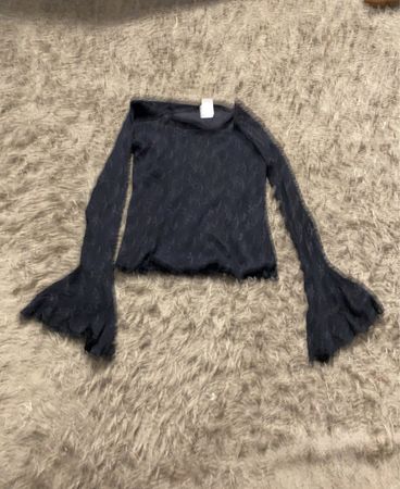 Camalett Spitzen-Bell-Sleeve-Top