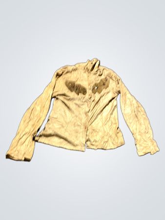 Beige Langarmhemd mit Verzierungen