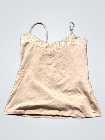 Beige Korselett mit verziertem Ausschnitt