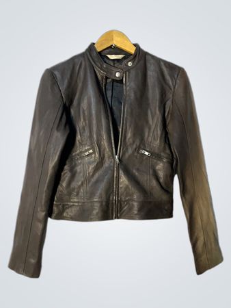 STEFANEL Brown Leather Jacket