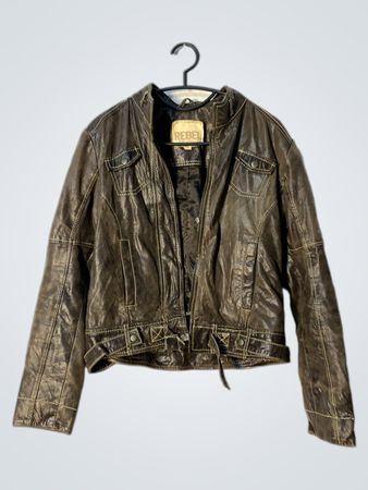 REBEL Marino & Pelle Leather Jacket