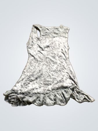 VO Jeans Ärmelloses Kleid mit Rüschensaum