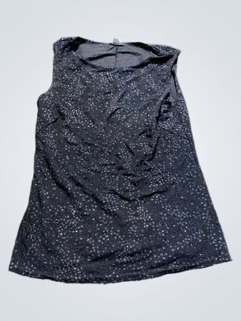 Funkelndes schwarzes Tanktop