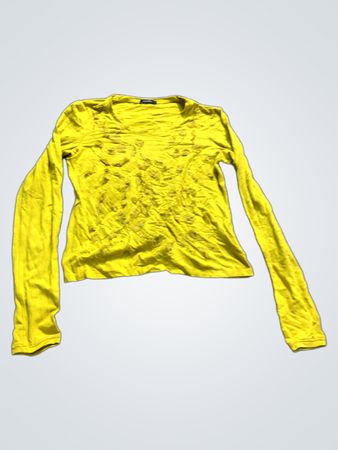 Caractere Gelbes Langarmhemd
