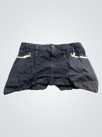 Schwarzer Cargo-Minirock
