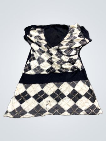 Argyle Print Kleid