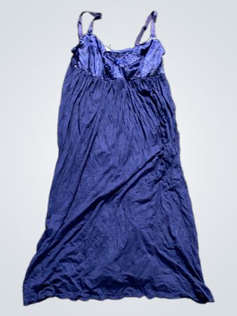 Blaues Spaghettiträgerkleid