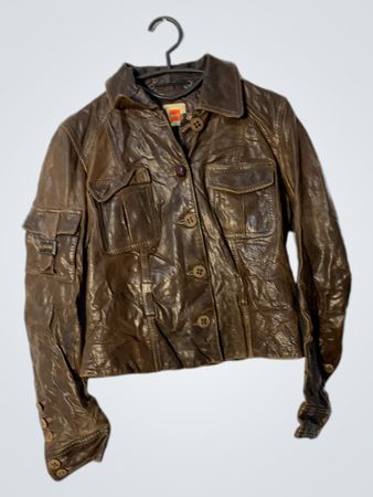 BOSS Veste en cuir