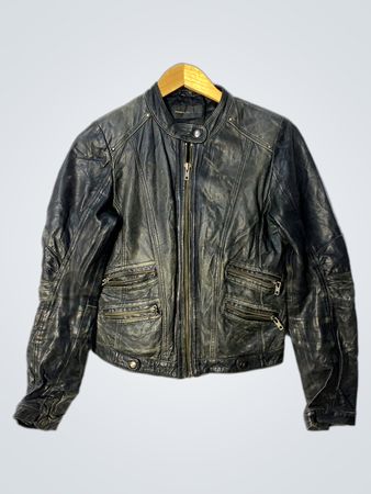 ROCK'N BLUE Black Leather Jacket