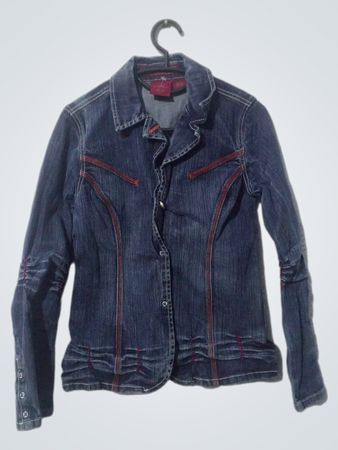 JOSY Denimjacke mit roter Naht