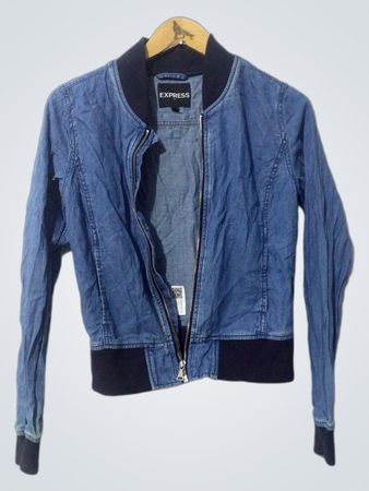 Express Denim Bomber Jacket