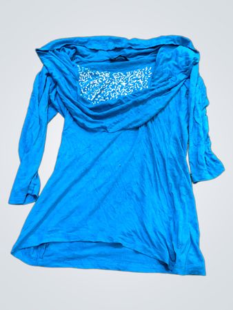 Blaue Melrose-Tunika mit Pailletten