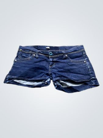 Blaue Denim-Shorts