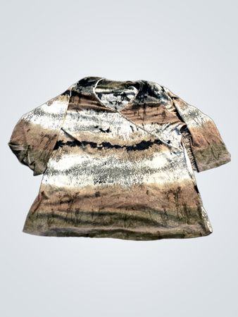 Damen Tie-Dye Druck V-Ausschnitt Top