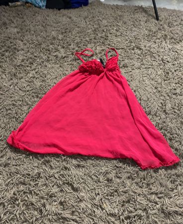 Rotes Slipkleid