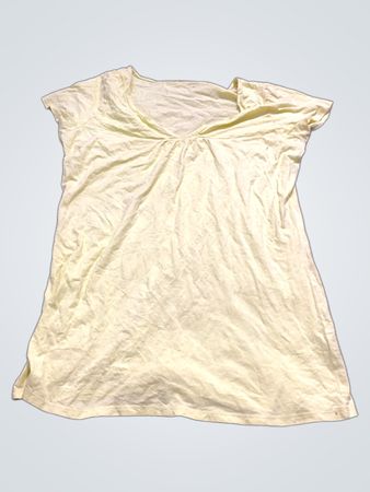 CELAIA Damen Gelbes V-Ausschnitt T-Shirt
