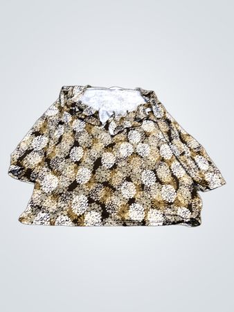 ARMAND THIERY Bluse mit floralem Druck und Rüschenausschnitt
