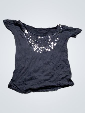 Orsay Schwarzes Pailletten-T-Shirt
