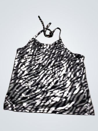 Haltertop mit Zebradruck
