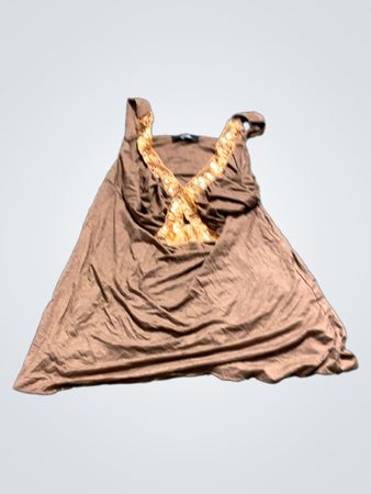 Muse Braunes Tanktop mit Pailletten