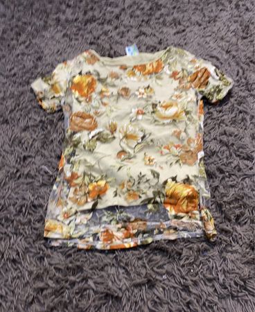 Framo Floral Sheer Mesh Top