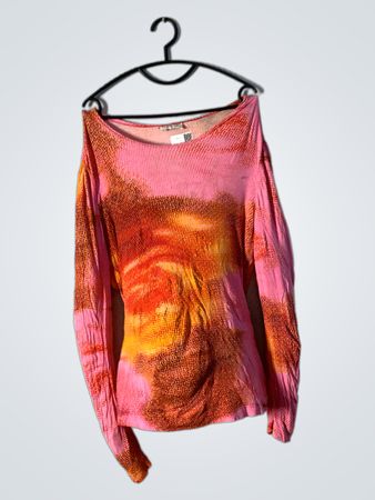 VERSE Langarm-Tie-Dye-Top