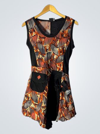 Boco ärmelloses Kleid mit abstraktem Druck