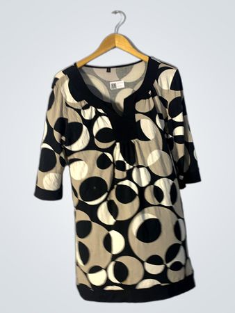 Damen Bubble Print Kleid