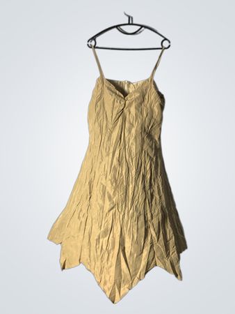 Beige Spaghettiträgerkleid