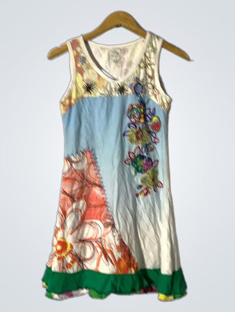 Dy Design Damen Ärmelloses Kleid mit floralem Druck