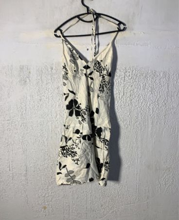 Blumenmuster Spaghetti-Trägerkleid