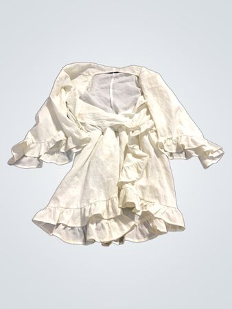AX Paris Weißes Rüschenkleid