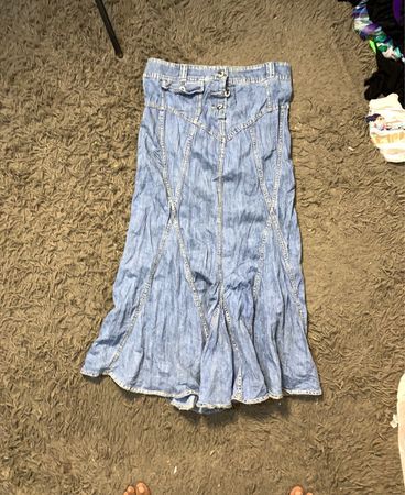 Denim Maxi Rock