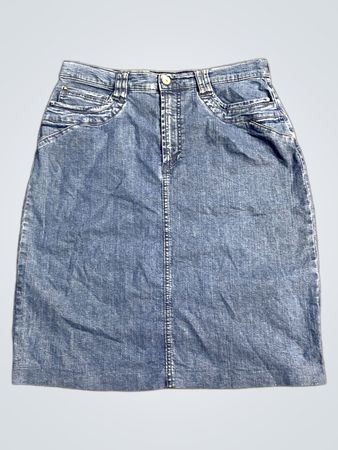Grüner ICE Denim-Rock