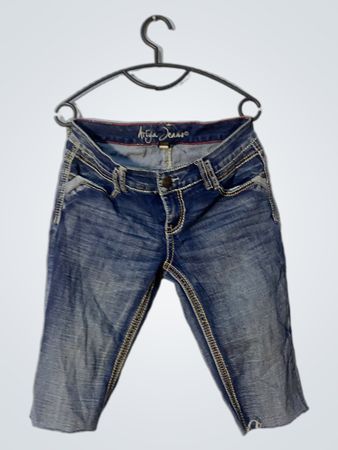 Ariza Jeans Damen Capri Jeans