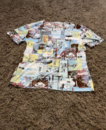 All-over Druck Golf-Themen-Shirt