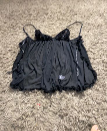 Schwarze Babydoll Unterwäsche