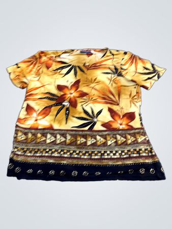 Your 6th Sense Classic Style At CSA Tropical Print T-Shirt
