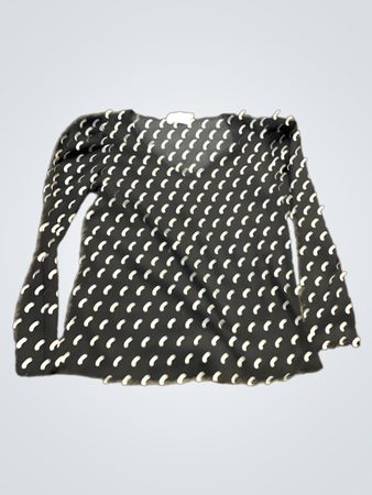 Promod Langarm-Polka-Dot-Oberteil