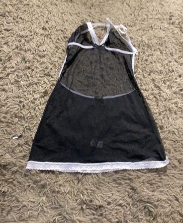 Schwarzes durchsichtiges Lingerie-Kleid