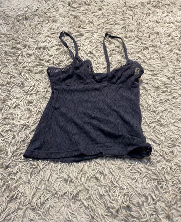 Schwarzes Spitzen-Camisole