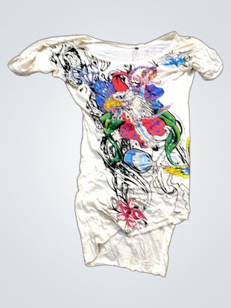 Weißes T-Shirt mit grafischem Druck