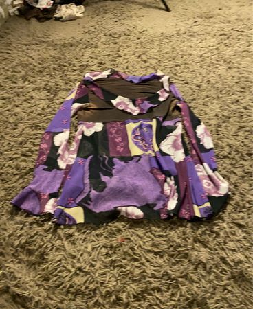 Patchwork-Print Langarmshirt