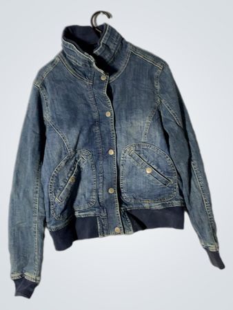 H&M Denim Bomber Jacket