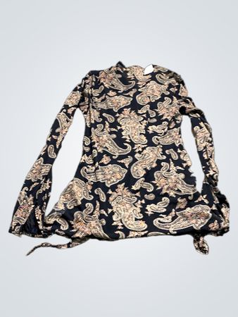 Paisley Print Langarmshirt