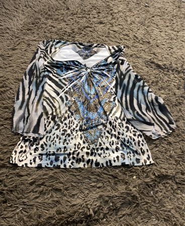 BOHO CHIC Damen Tierdruck Top